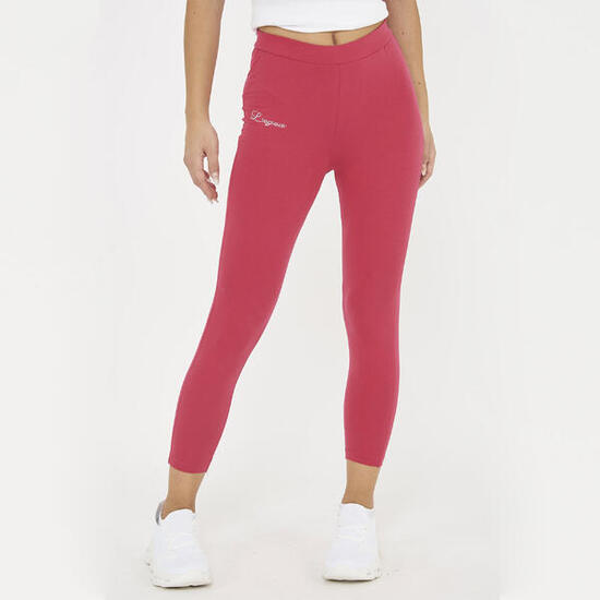 Capri da training in cotone elasticizzato amarena