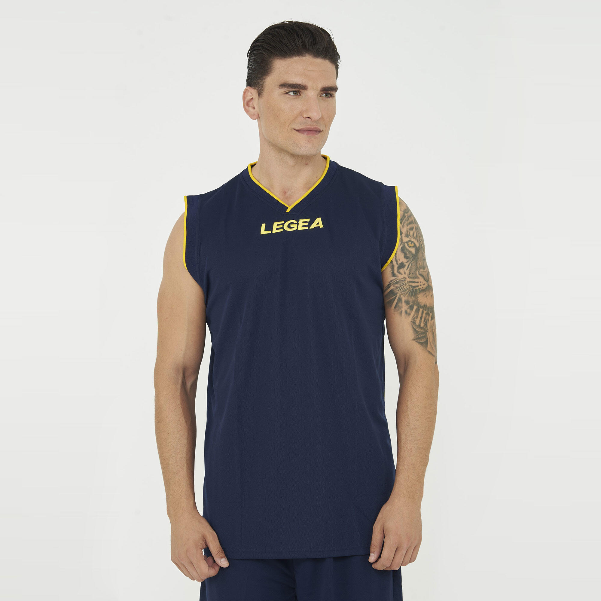 Trainings-Fußballset Herren gelb-blau 3/7