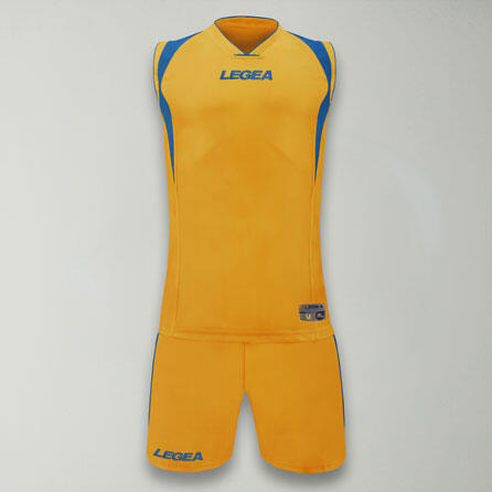 Detroit Voetbalset voor training en wedstrijden geel-blauw 2/4