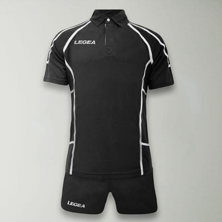 Sidney voetbalset met shirt en broek zwart-wit 2/4