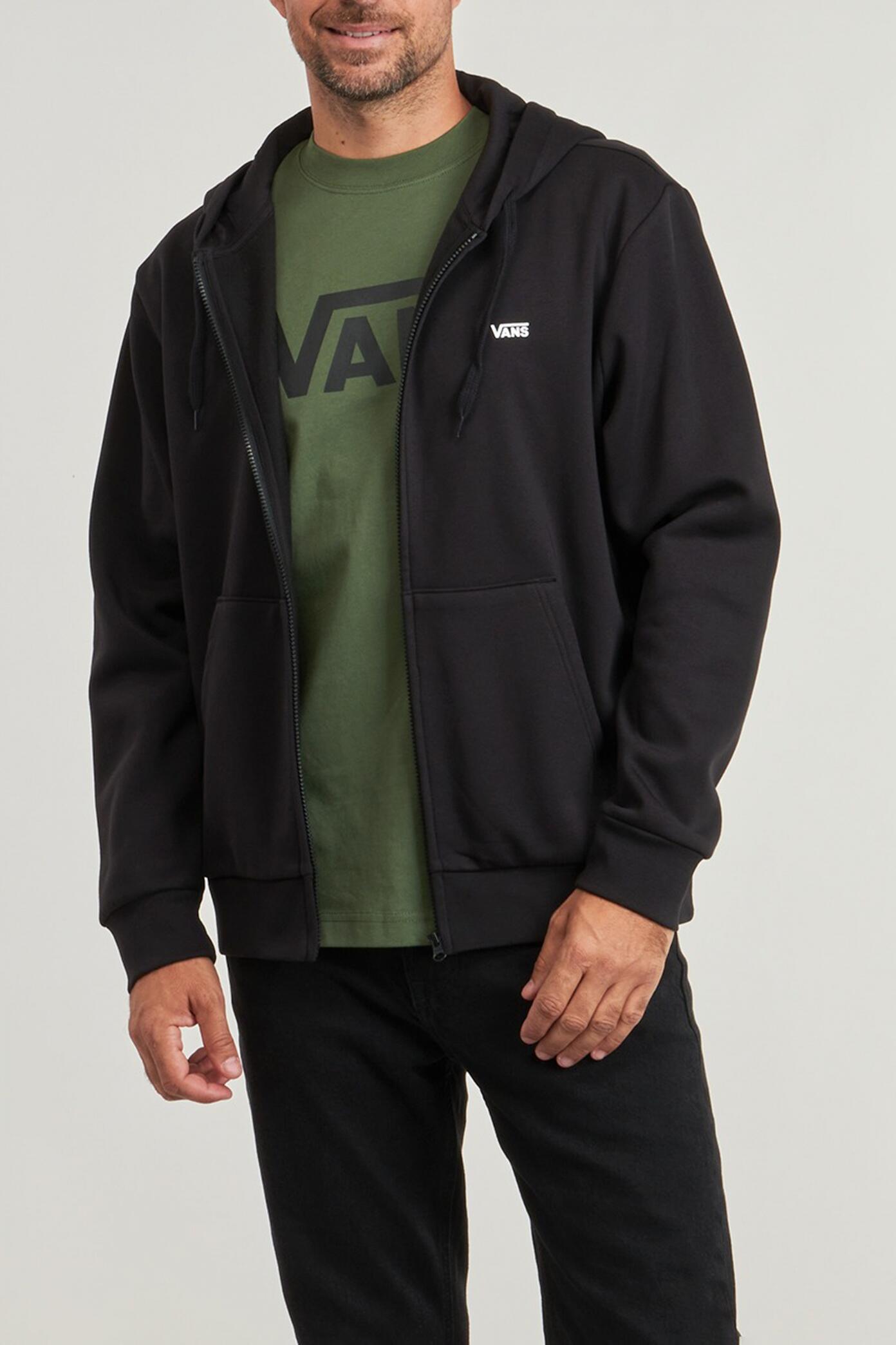 Bluza polarowa VANS LEFT CHEST FZ PO Czarny 5/5