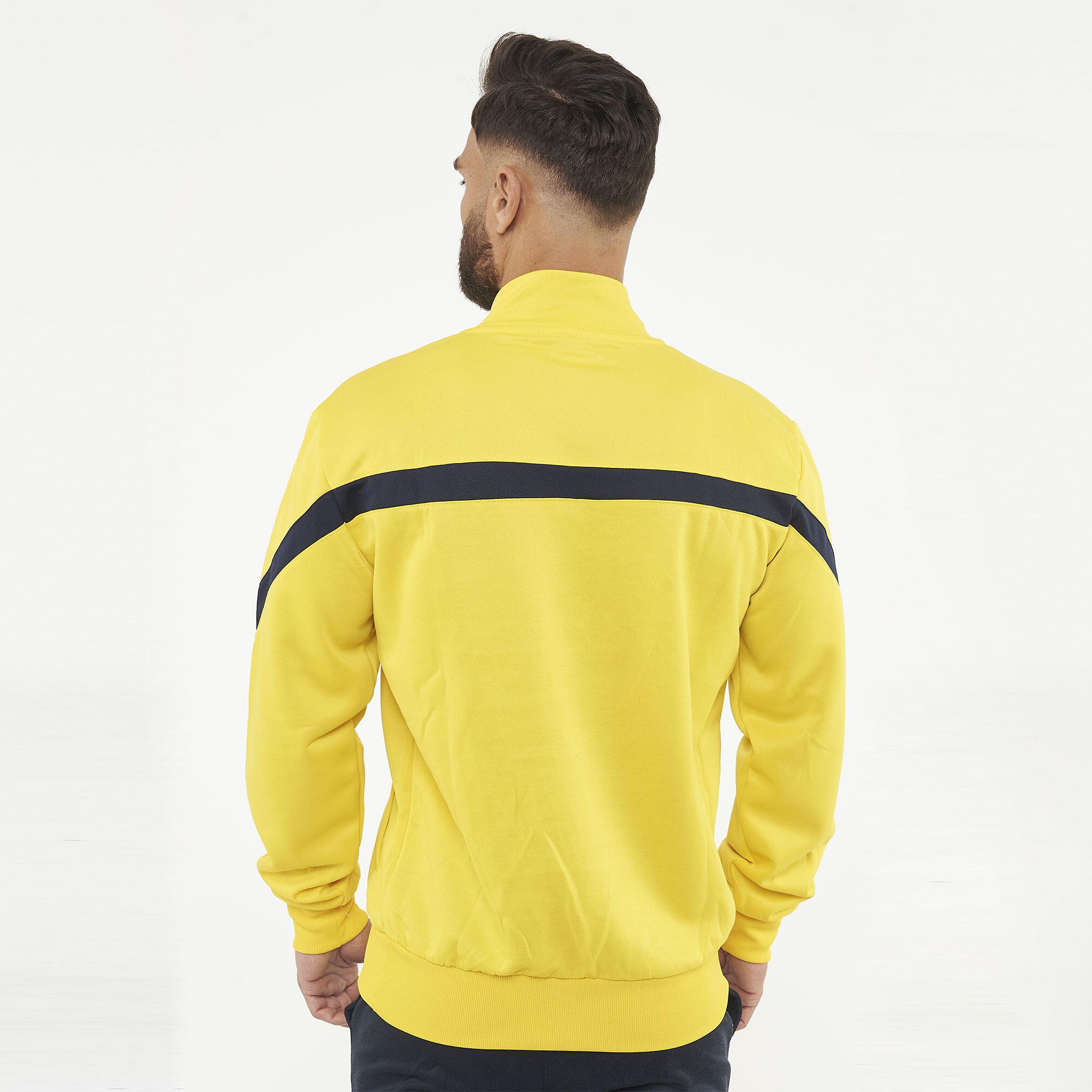 Veste de running Calcutta 100% polyester jaune-bleu 2/7