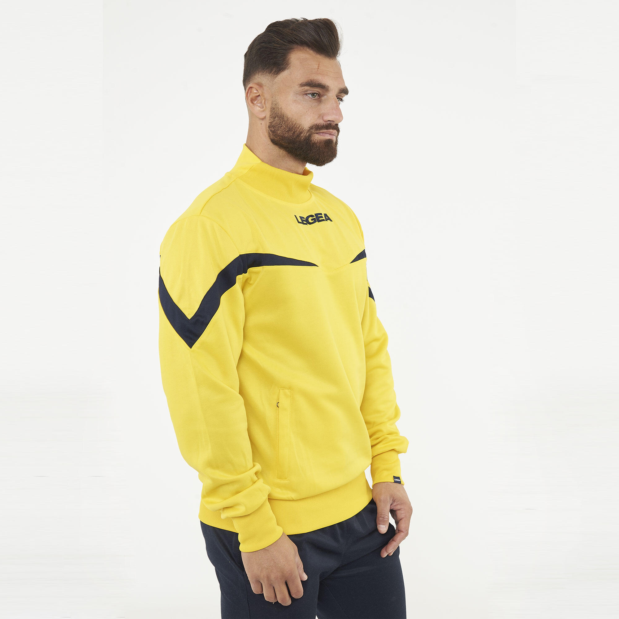 Laufjacke Calcutta 100% Polyester gelb-blau Junior 5/9
