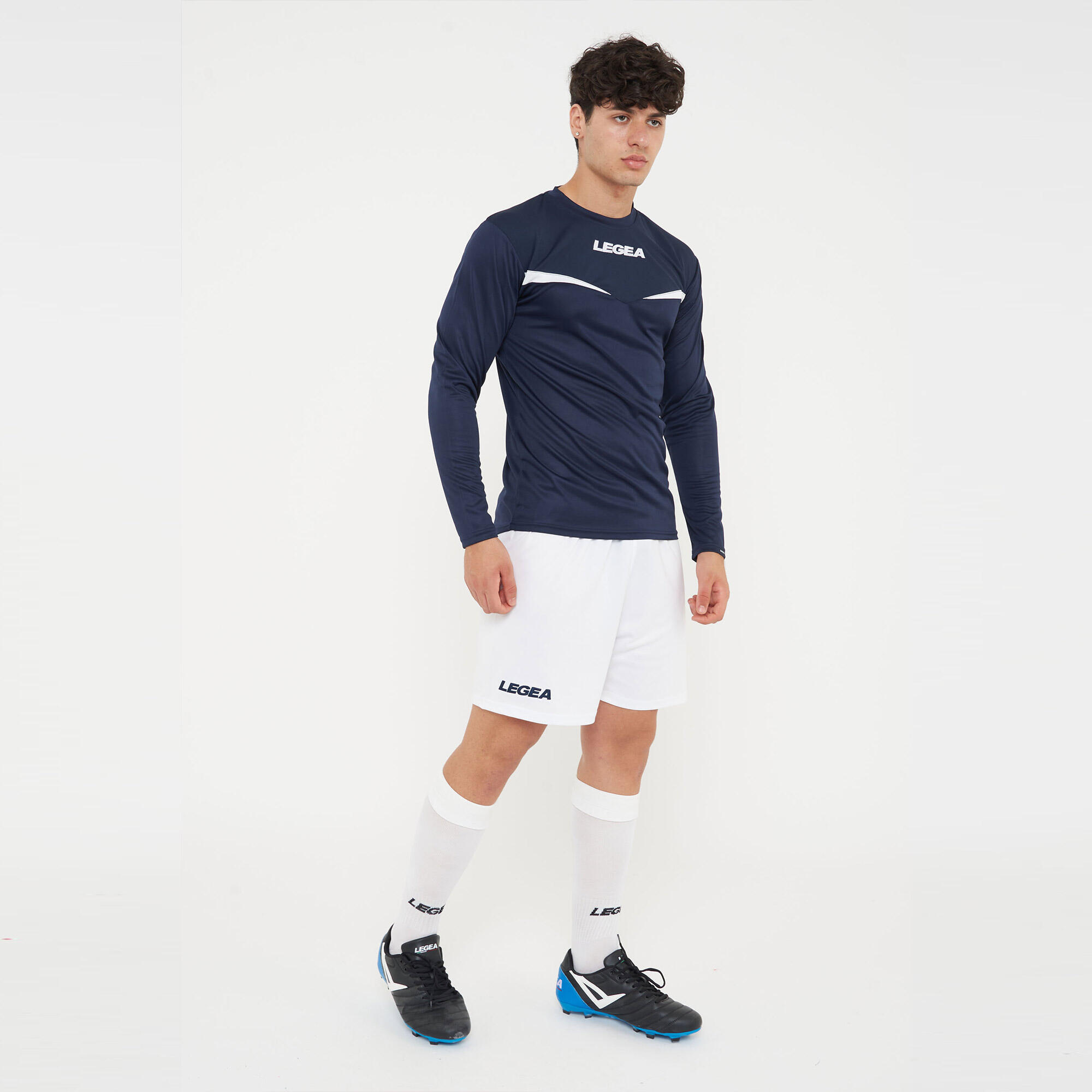 T-shirt homme running à manches longues Vienna ML bleu-blanc 2/7