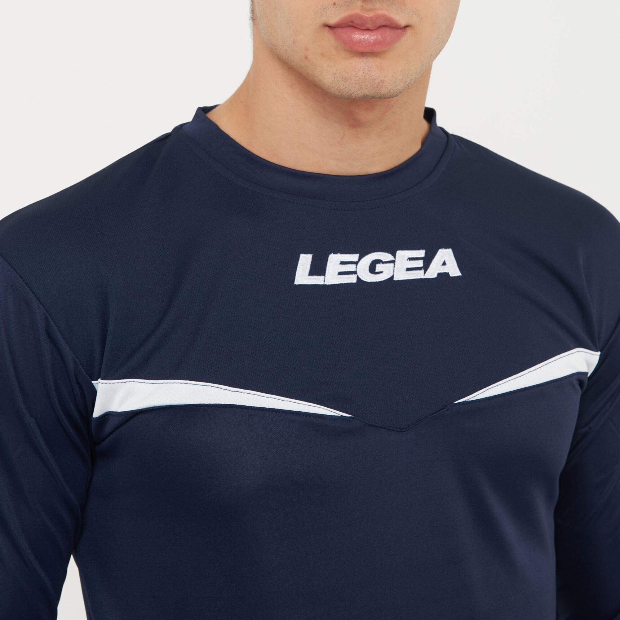 T-shirt homme running à manches longues Vienna ML bleu-blanc 5/7