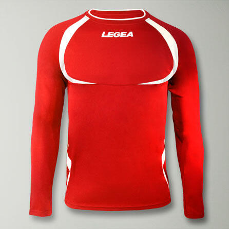 Heren Hardloop T-shirt Taipei ML Sleutelkenmerken Rood-Wit 2/4