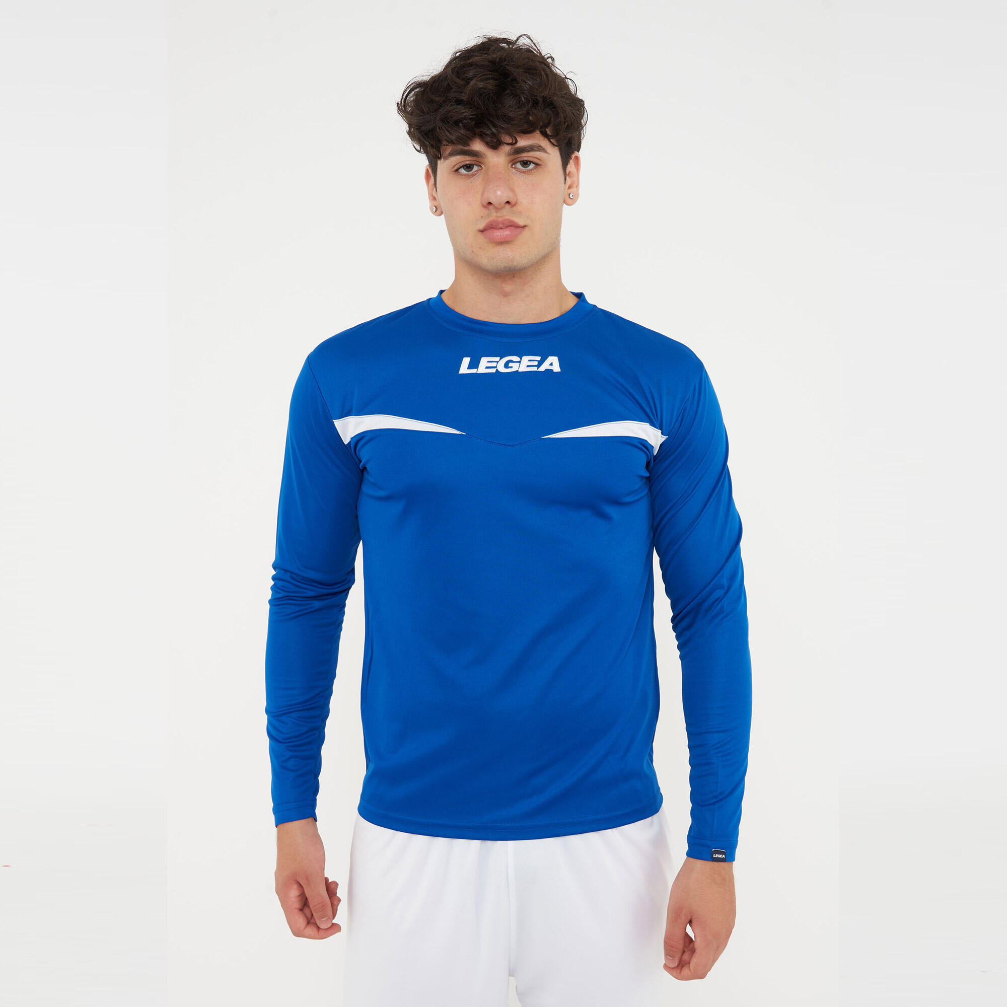 Heren hardloopshirt met lange mouwen Vienna ML blauw-wit 2/6