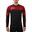 Bărbați Running Maglia Atene ML Traspirant Gri-Închis-Rouge