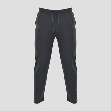 Pantalon homme running slim fit avec zip à la cheville gris foncé