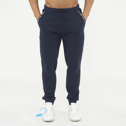 Homme Randonnée Pantalon avec Zip en Bas de Jambe Bleu