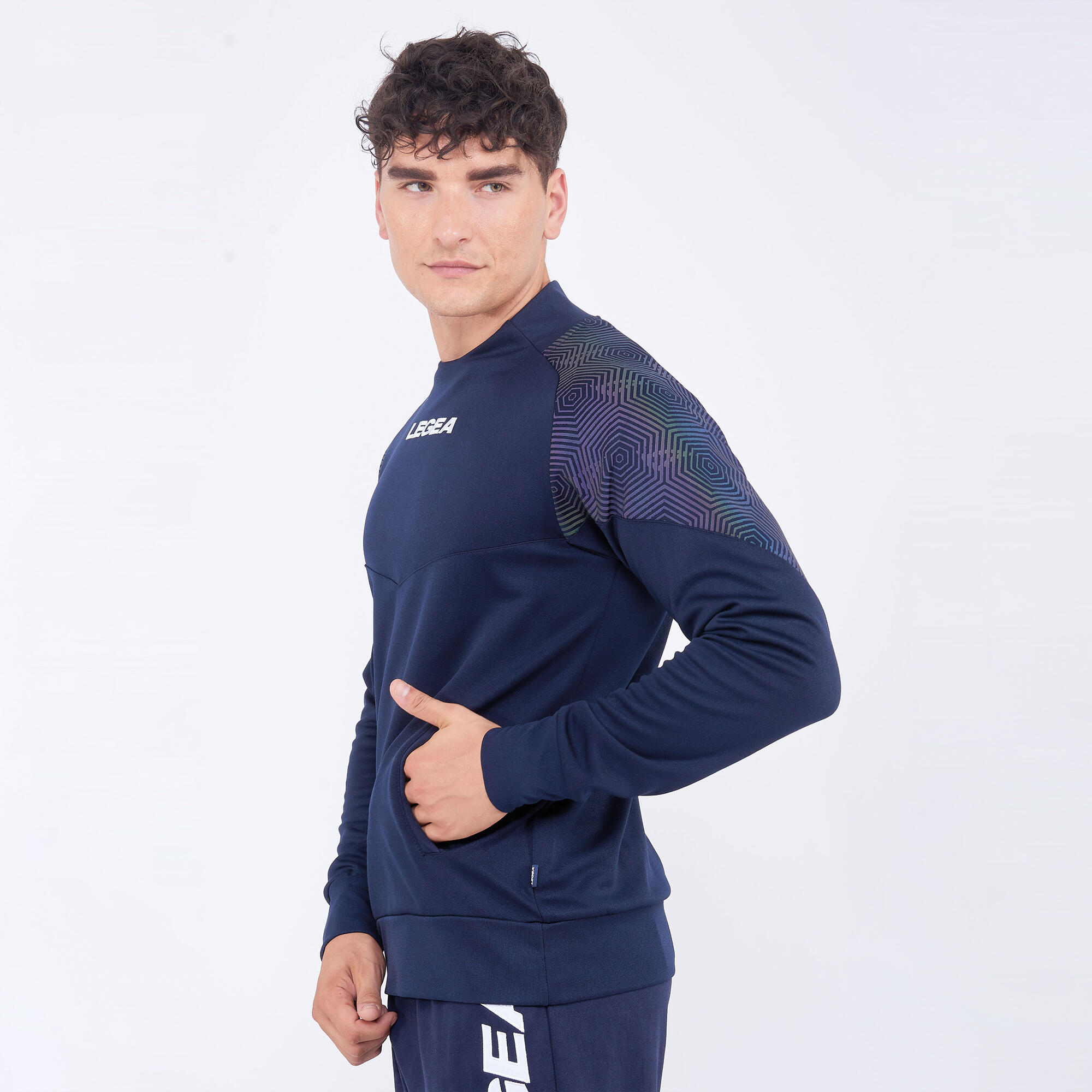 Femme Course Veste Légère avec Capuche Bleu-Bleu 5/6