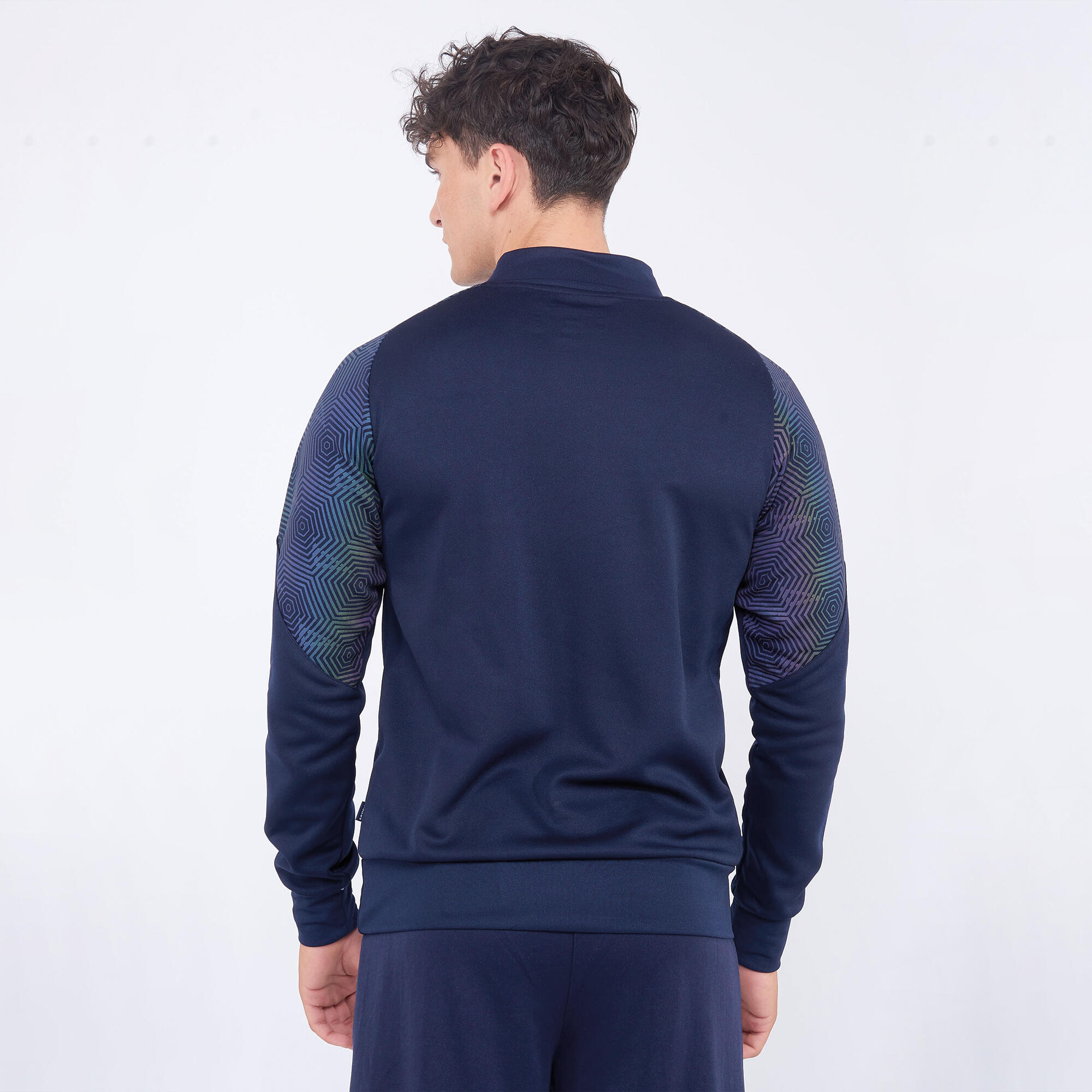 Femme Course Veste Légère avec Capuche Bleu-Bleu 4/6
