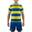 Kit fotbal training respirabil albastru-galben