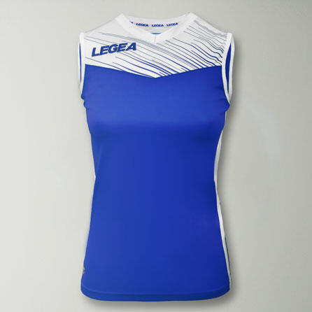 T-shirt de running Cilento pour homme bleu-blanc