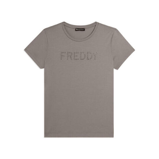 T-shirt à manches courtes avec logo FREDDY en paillettes