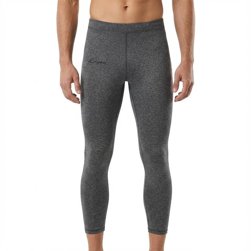Femei Running Capri leggings elasticizzati griși închis 3/4 Milax