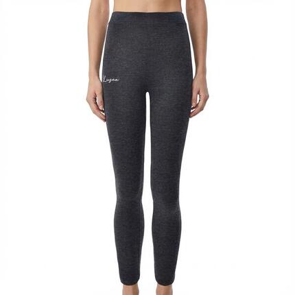 Femme Yoga Capri Dalia Élastique Gris Mélangé Foncé