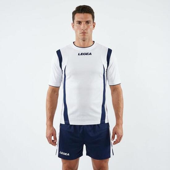 Kit de football d'entraînement homme blanc-bleu