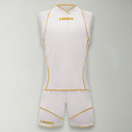 Kit calcio da allenamento bianco-oro 2/4