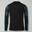 Bărbați Running Maglia Atene ML Traspirant Negru-Celeste Fluo