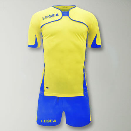 Homme Football Ensemble Setubal MC Maillot et Short Jaune-Cyan 2/2