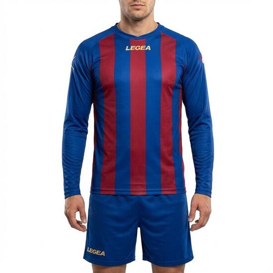 Homme Course Veste d'entraînement KIT RIAD ML Bleu-Rouge