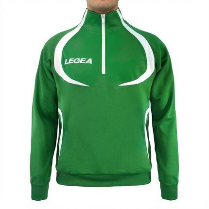 Hardloopjack voor heren Algerije met capuchon groen-wit