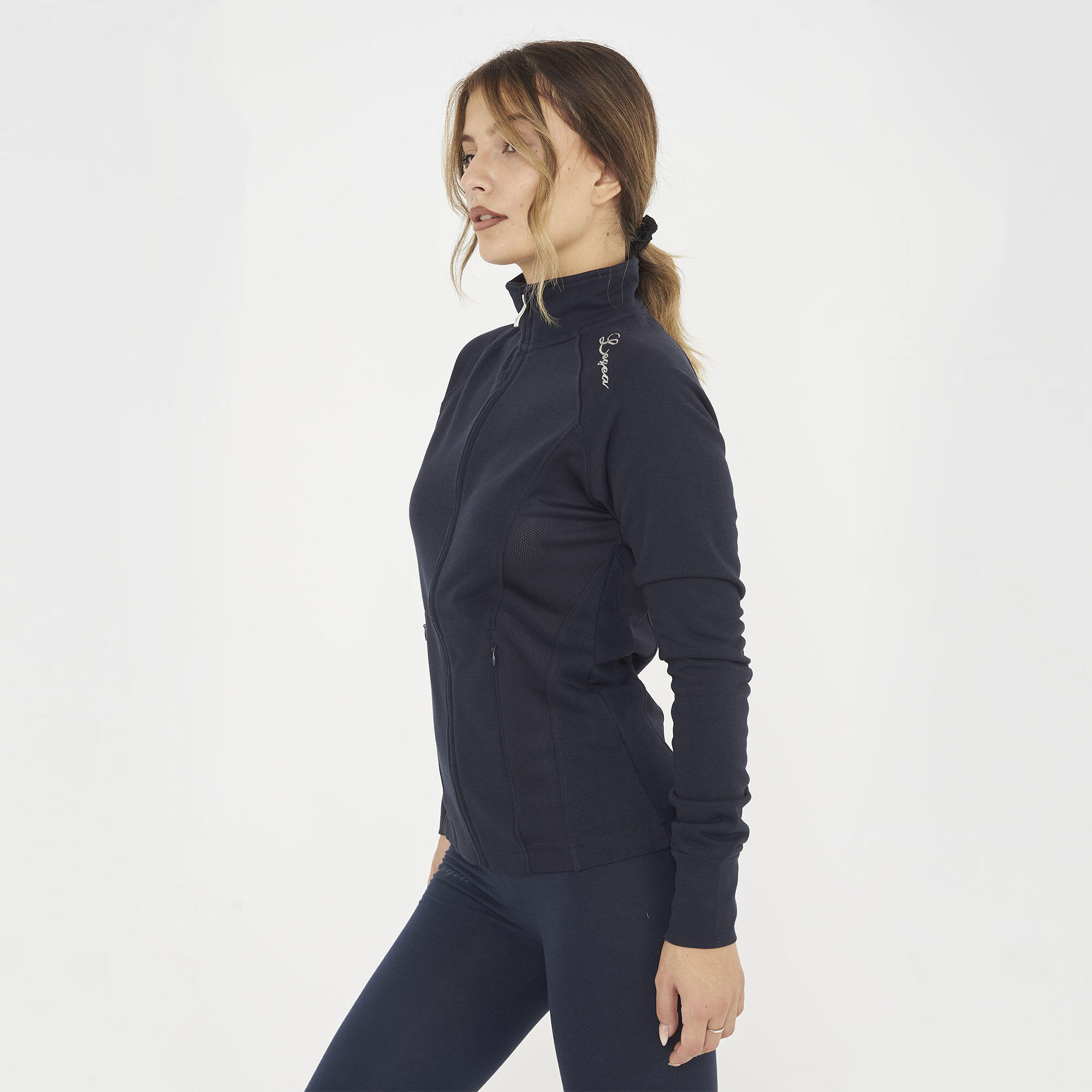 Femme Training Sweat à Capuche et Zip Dafne Bleu 4/6