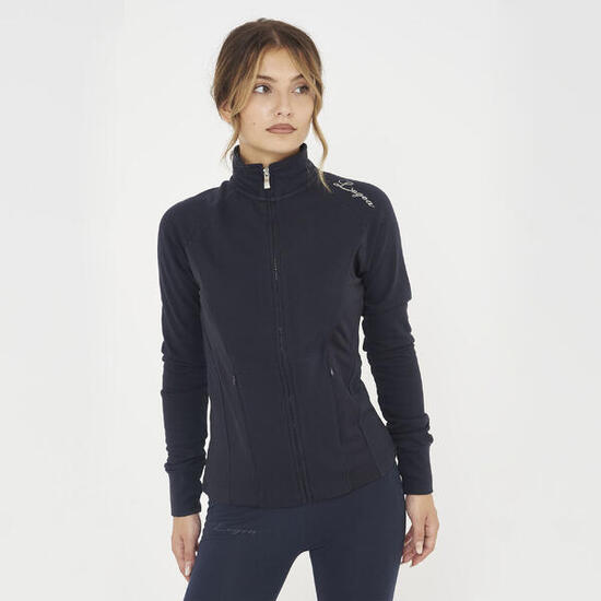 Femme Training Sweat à Capuche et Zip Dafne Bleu