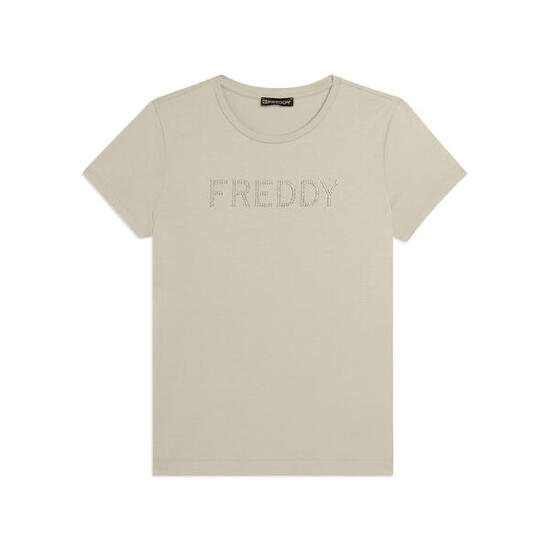 T-shirt à manches courtes avec logo FREDDY en paillettes