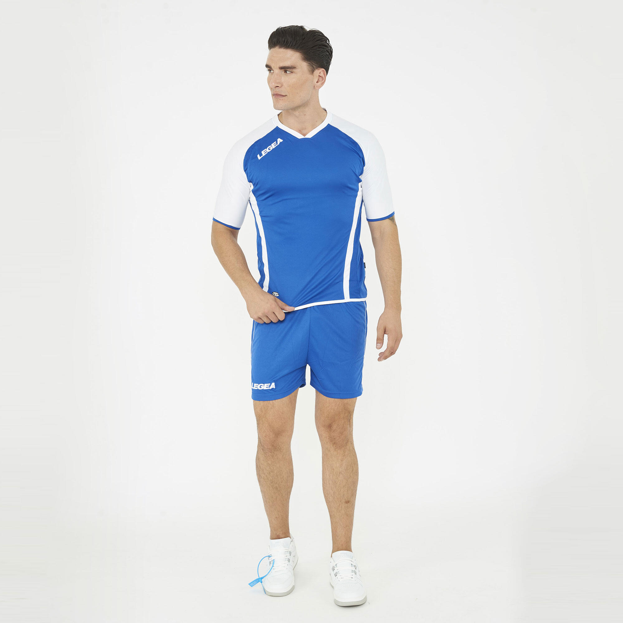 Kit calcio Vilnius per allenamento e partita azzurro-bianco 2/7