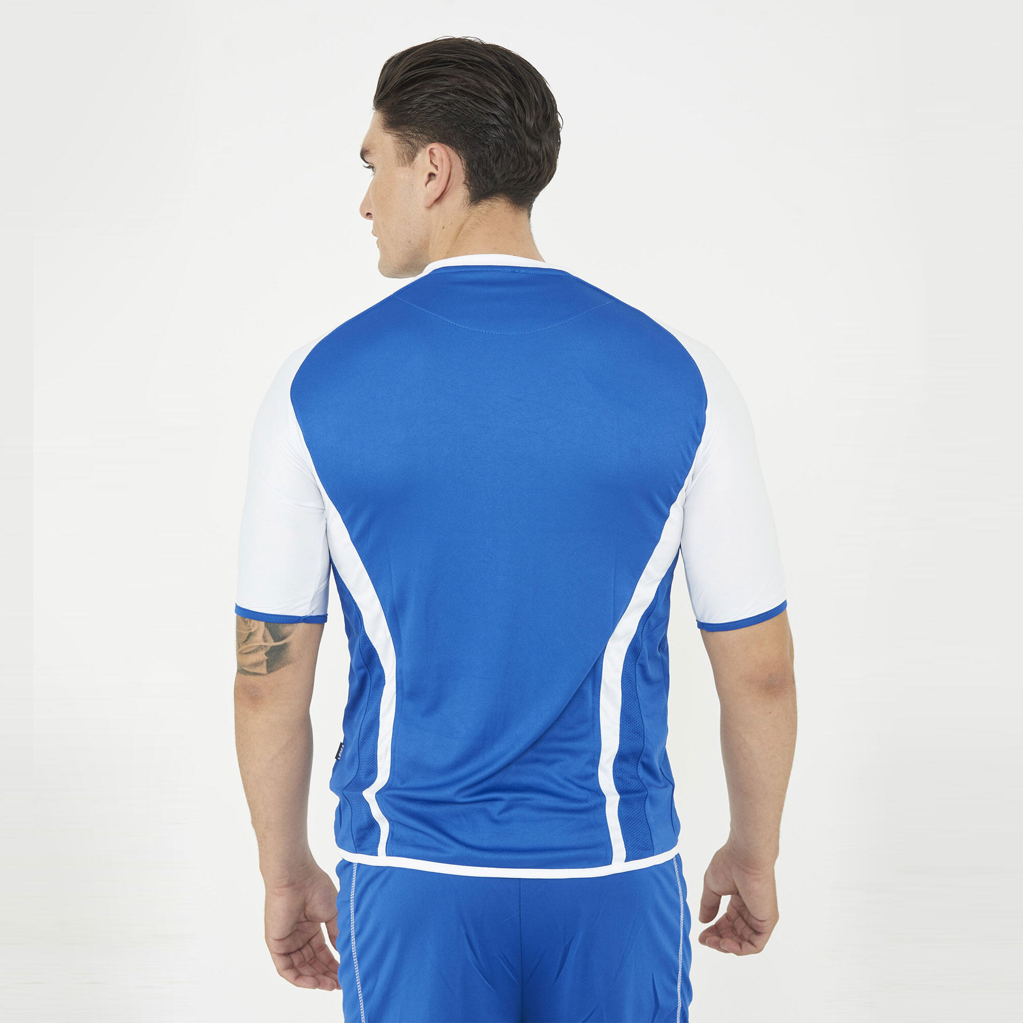 Kit calcio Vilnius per allenamento e partita azzurro-bianco 4/7