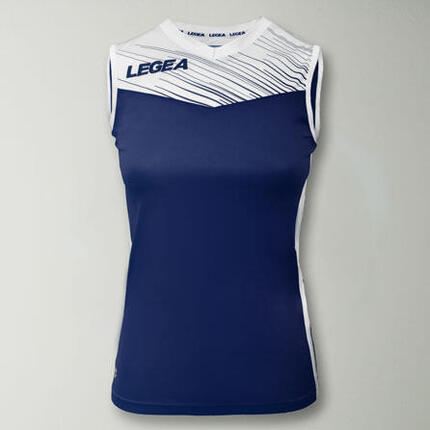 T-shirt de running Cilento pour homme bleu-blanc