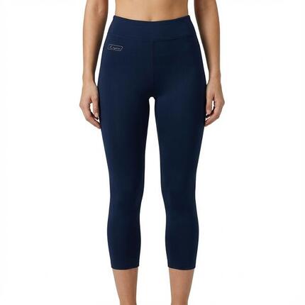 Damen Lauf Capri Hohe Taille Blau
