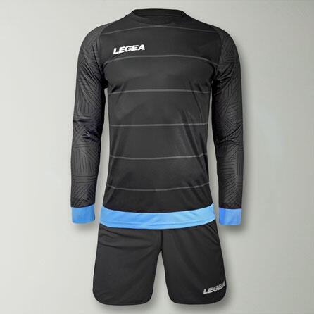 Kit portiere Calderon maglia e pantaloni grigio scuro-celeste 2/5