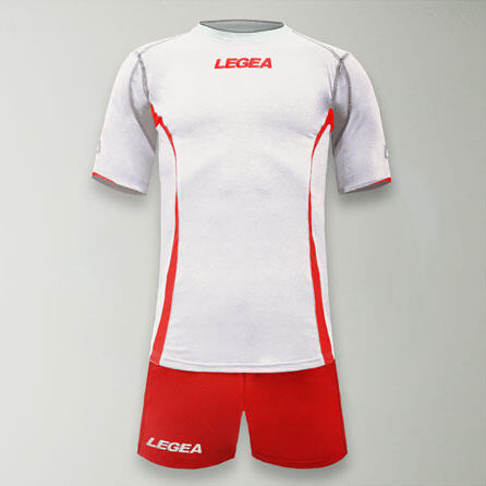 Herren Sport Trainingsanzug Piemonte Legea weiß-rot 2/4