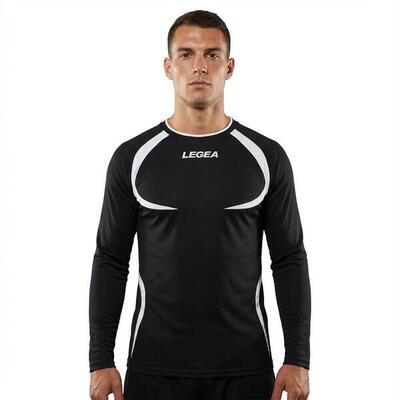 Maglia Taipei ML da running traspirante rosso-bianco