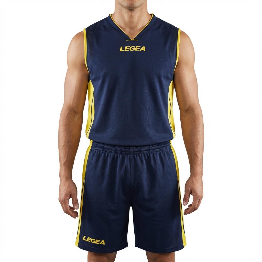 Băieți Fotbal Kit antrenament 100% poliester respirabil albastru galben