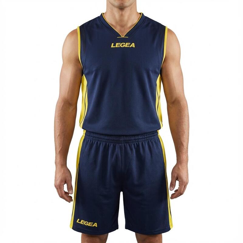 Băieți Fotbal Kit antrenament 100% poliester respirabil albastru galben