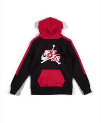 JORDAN Felpa Cappuccio Bambino Jumpman Classic Iii Po Black 857422 023 BLACK