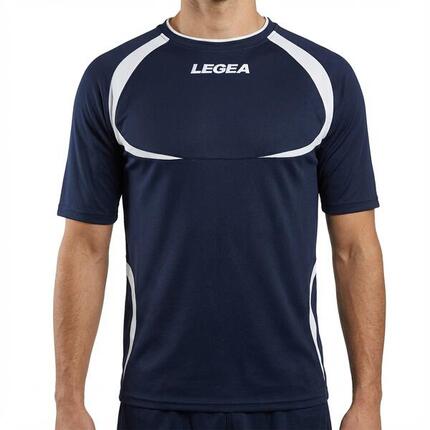 T-shirt de running homme à manches courtes respirant noir-blanc