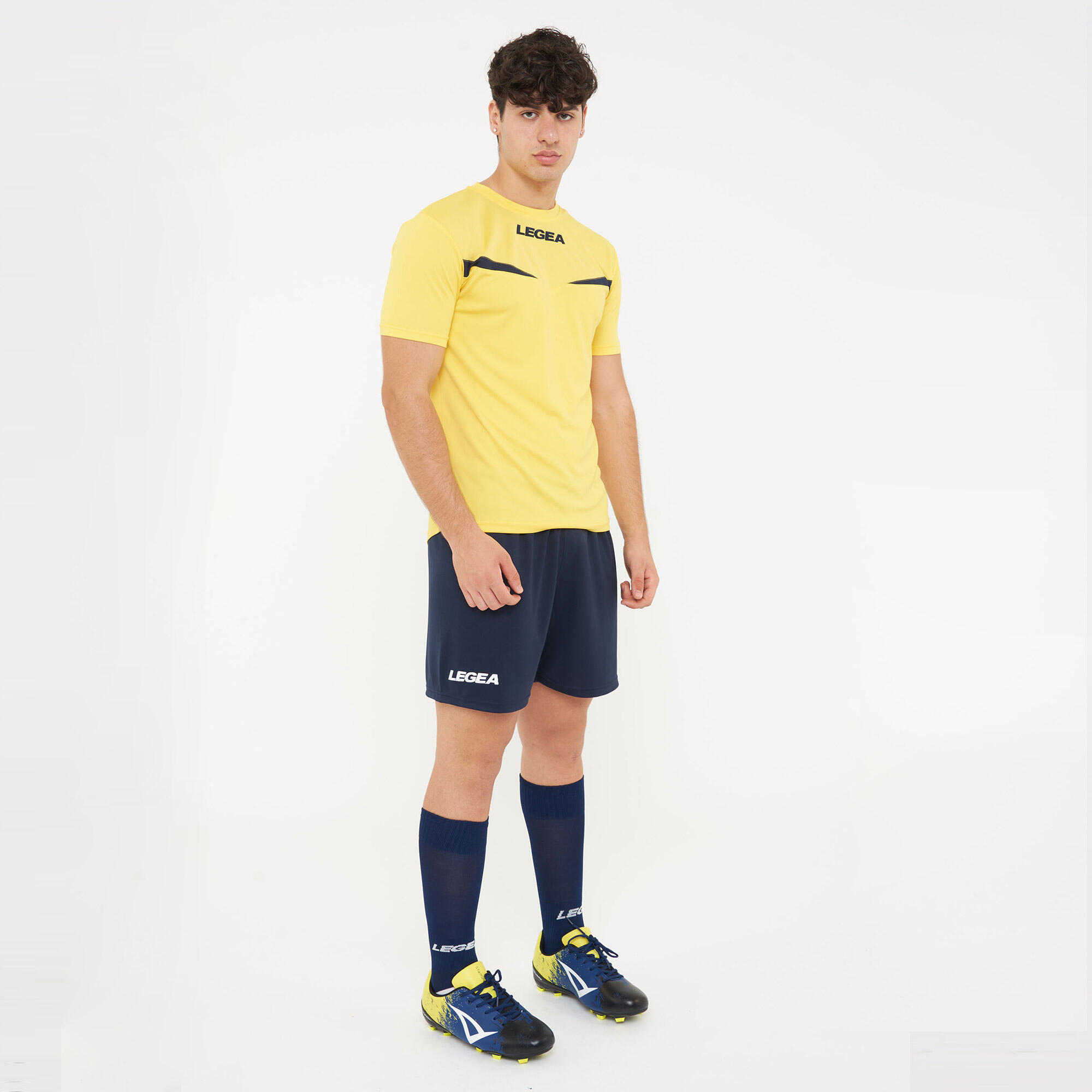 T-shirt de running Pristina MC respirante jaune-bleu 2/7