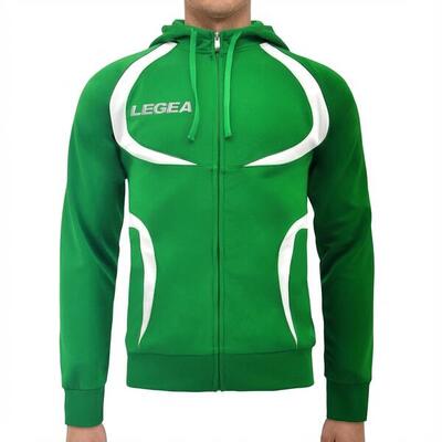 Verwarmingsjacke dames hardlopen natuur groen-wit model