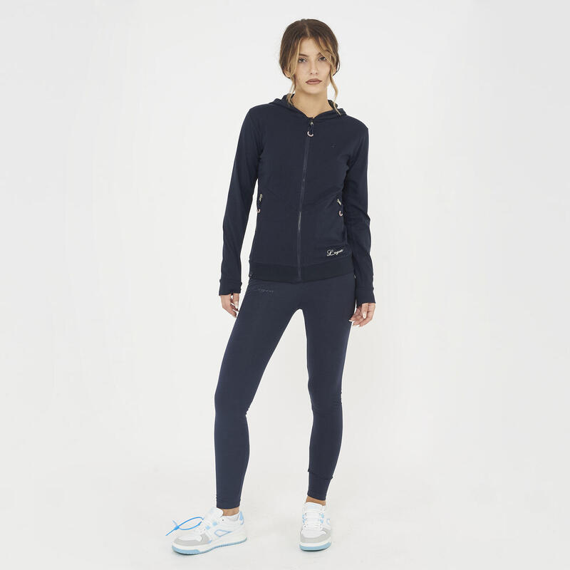 Femei Running Pulover Cotone Elasticizat Traspirant Bleu Layca