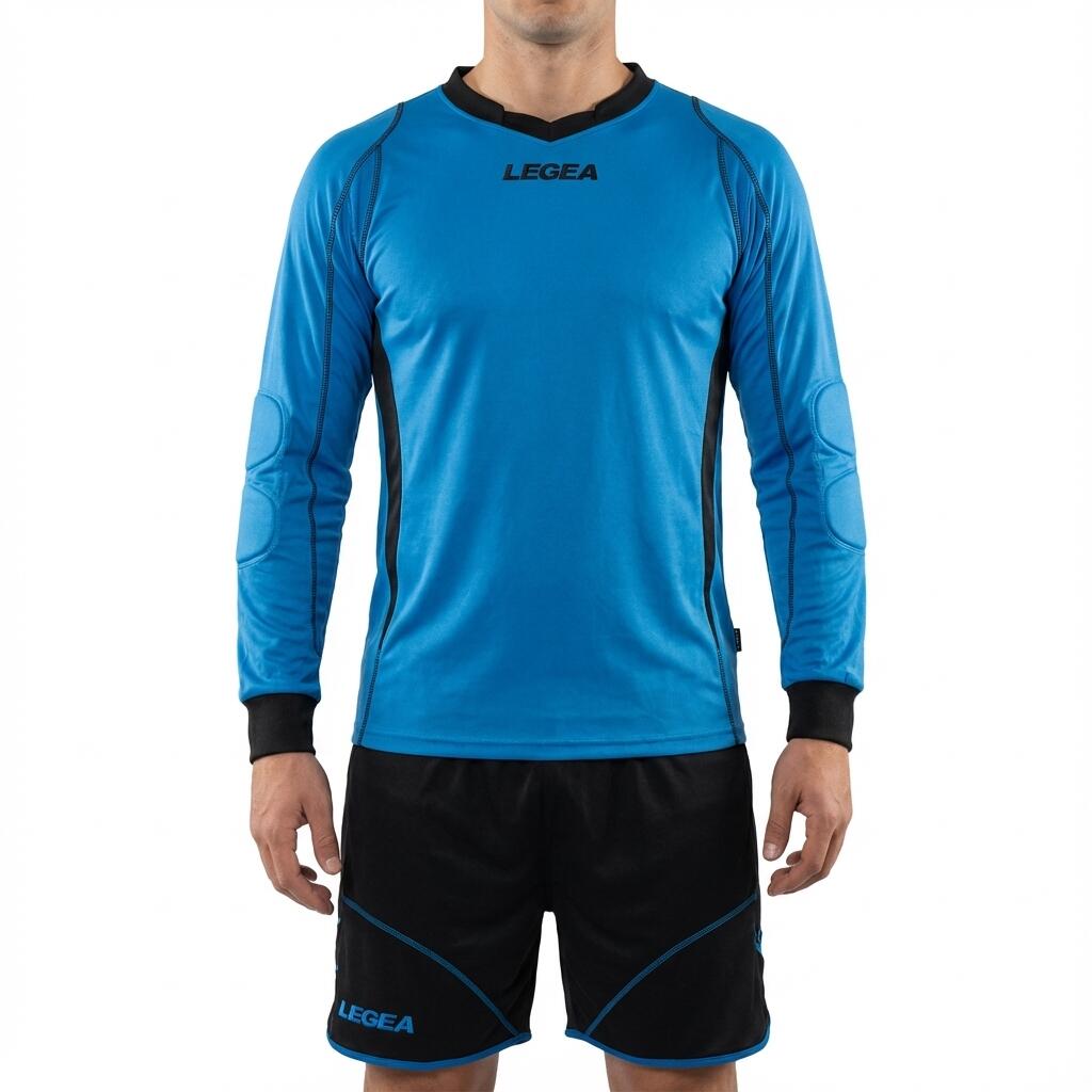 Kit Pază Fotbal Brandă Respirant Albastru Fluorescent-Gri