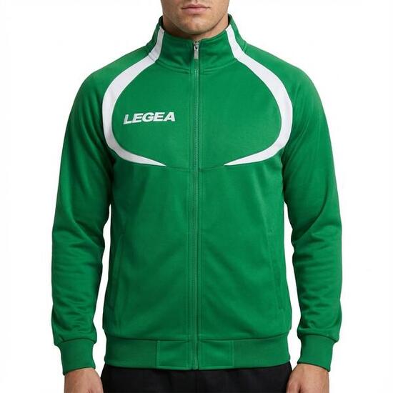 Damen Laufjacke Atmungsaktiv Singapore Grün-Weiß