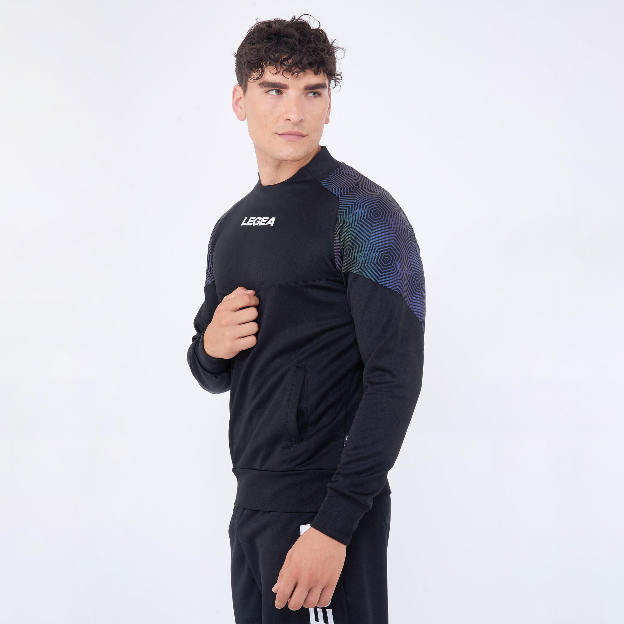Petra Zipless Sports Sweatshirt with Iridescent Details 5/8