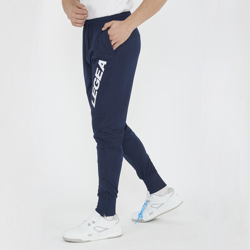 Băieți Training Pantaloni cu Zip la Caviglie Albastru