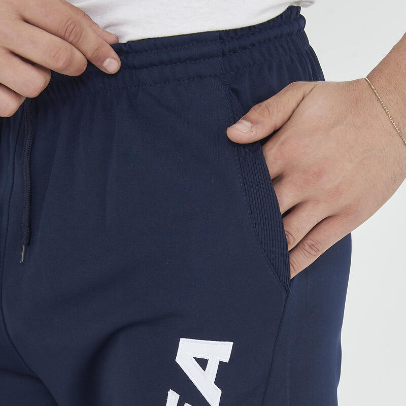 Băieți Training Pantaloni cu Zip la Caviglie Albastru