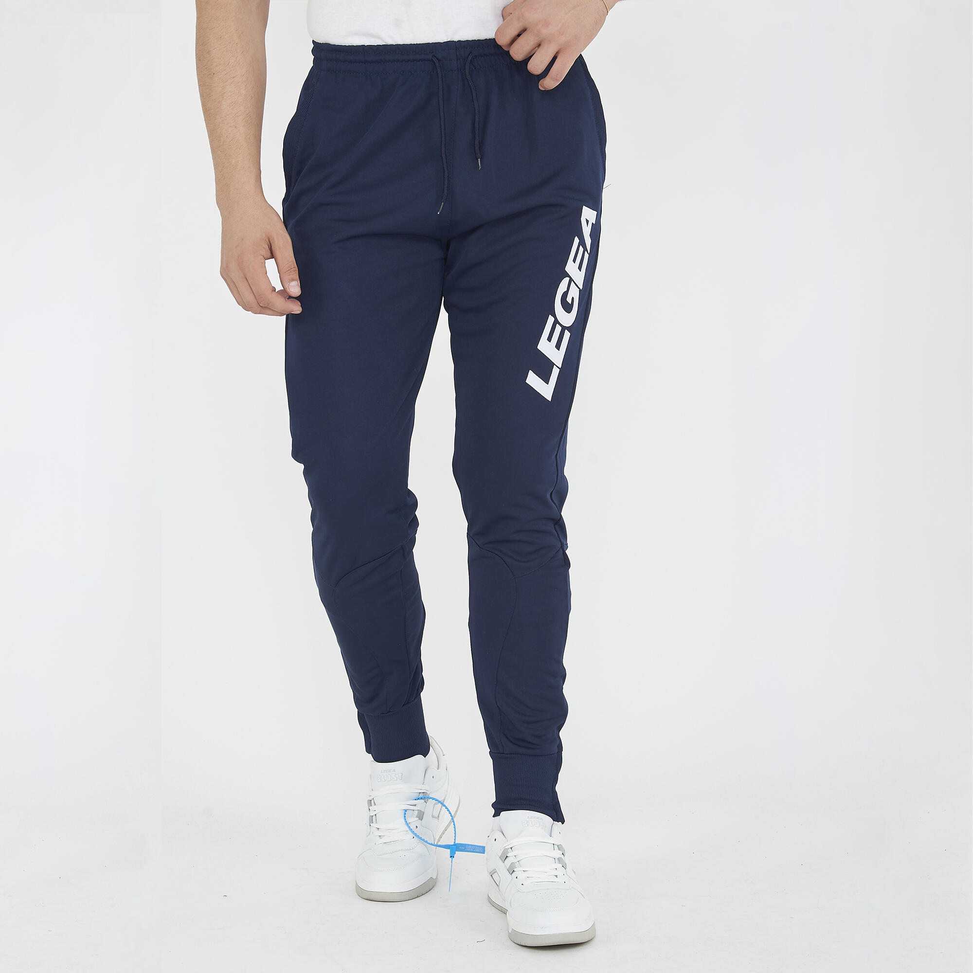 Băieți Training Pantaloni cu Zip la Caviglie Albastru